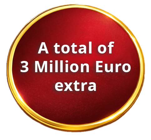 Insgesamt 3 Millionen Euro extra gewinnen